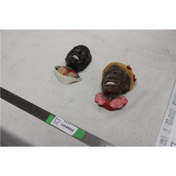 (2X THE MONEY) Chalkware Heads