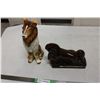 Image 1 : Horse and Dog Figurines Glass