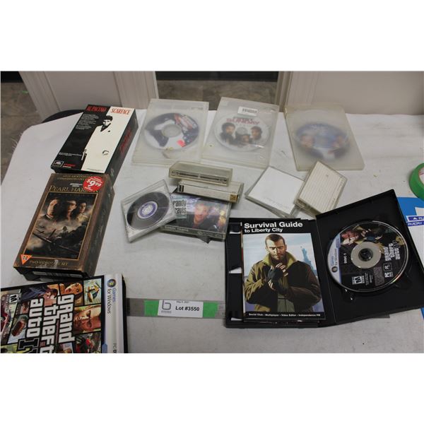 VHS Tapes CDs PC Games
