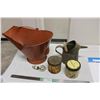 Image 1 : Coal Pail Oil Container Tobacco Cans