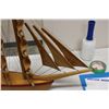 Image 2 : Wooden Ship 29" Long Fine Detailed