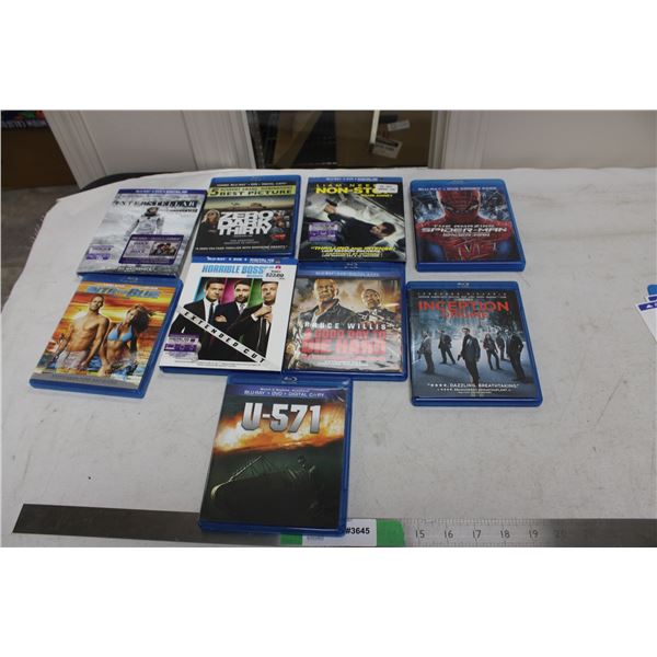 Blue Ray DVDs Movies Lot