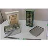 Image 1 : 2 Small Display Cabinets and Glass Ornaments