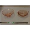 Image 1 : (2X THE MONEY) Pink Depression Glass Bowls