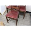 Image 2 : (3X THE MONEY) Vintage Wooden Chairs