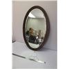 Image 1 : Wooden Oval Mirror