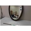 Image 2 : Wooden Oval Mirror