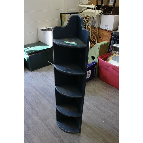 Blue Corner Shelf 47" Tall