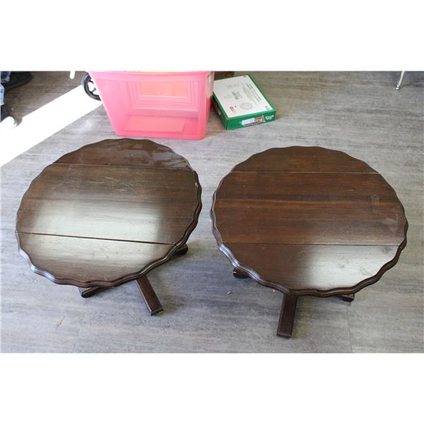 2 Drop Leaf End Tables (One is Loose)