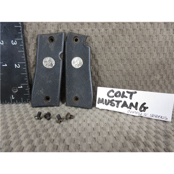 Colt Mustang Grips with Screws in good condition