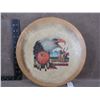 Image 1 : Indigenous Tea Drum with Painted Eagle on Rawhide