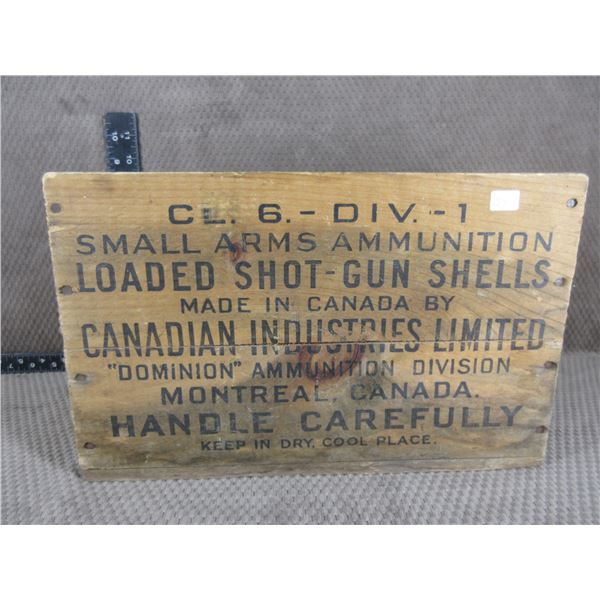 CIL Wood Shotgun Shell Box