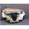 Image 1 : Indigenous War Dance Shield with Painted Buffalo Skull