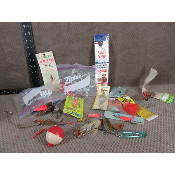 Coffee Can of Various Fishing Hooks