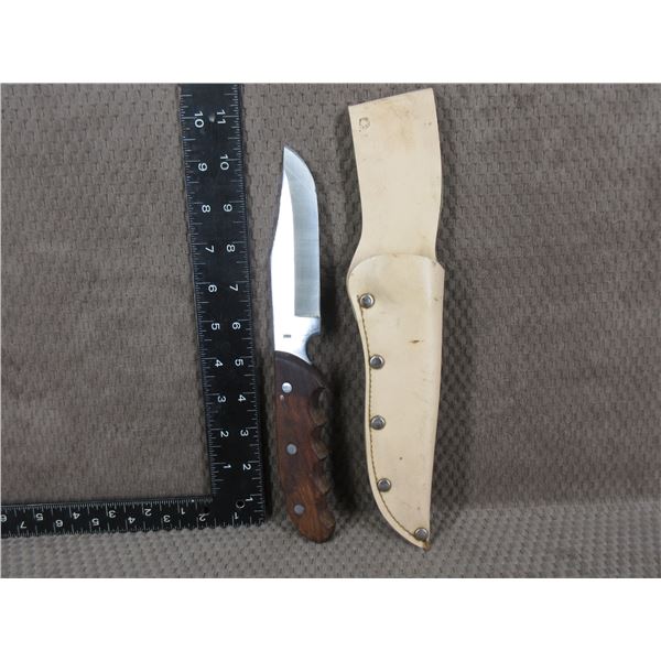 300 Olympia Fixed Blade Knife with Sheath - Used