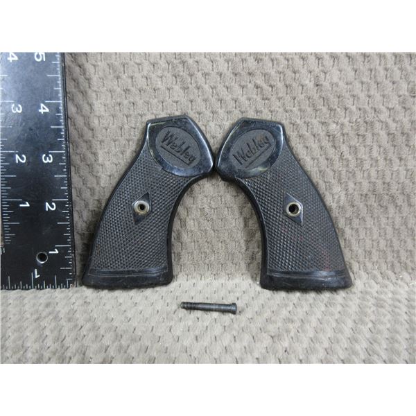 Webley Pistol Grips with Screw