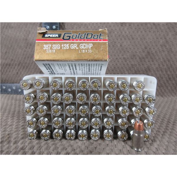 357 SIG. 125 gr, GDHP, GoldDot - Box of 50