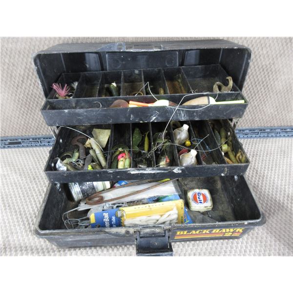 Tackle Box with Various Hooks