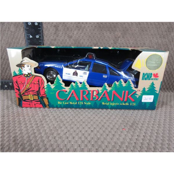 RCMP Car Bank 1/24 Scale