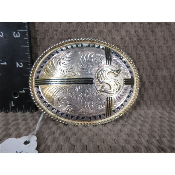 Western Belt Buckle -  Montana Silversmith