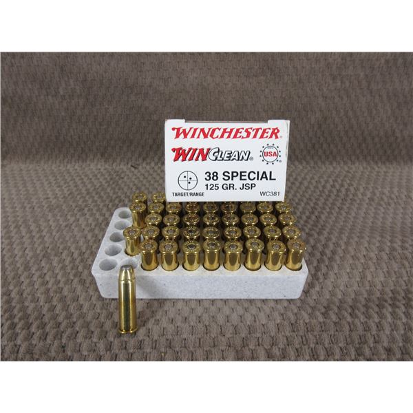38 Special, 125 gr, JSP, Winchester - Box of 44