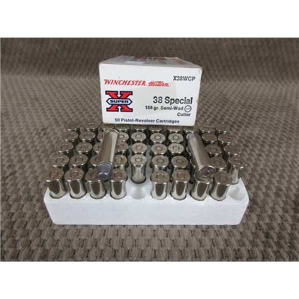 38 Special, 158 gr, SW, Winchester - Box of 50