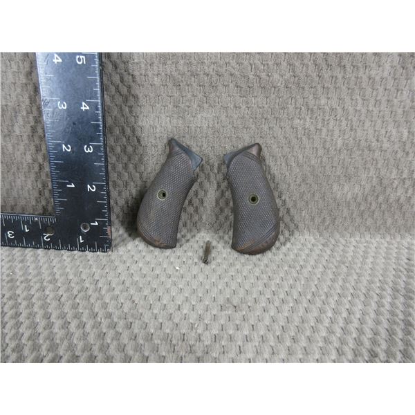 Unknown Small Wood Pistol Grips with Screw