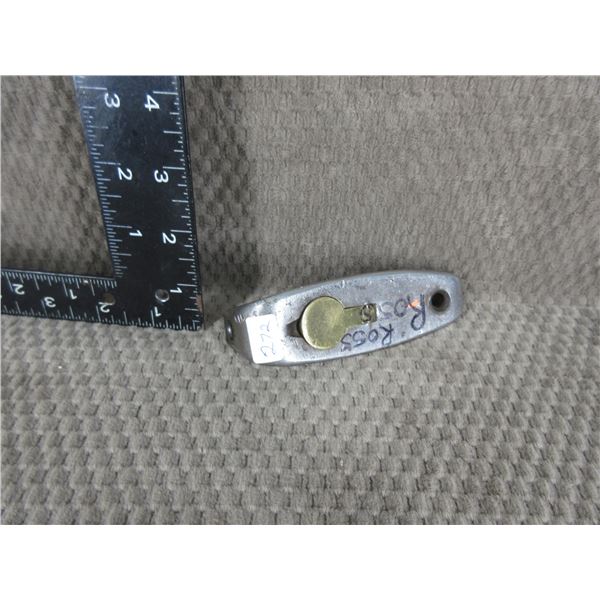 Vintage Ross Metal Butt Plate