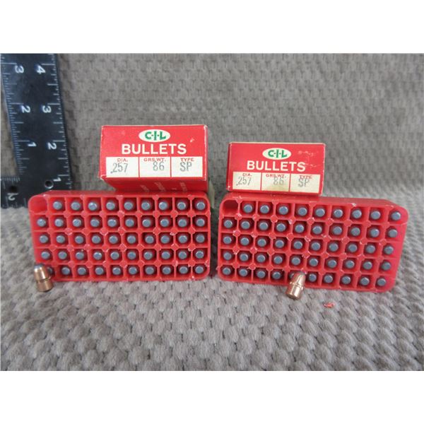 CIL 257 Cal, 86 gr, .257 SP - 2 Boxes of 50