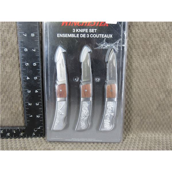 Winchester 3 Knife Set - Package open all knives unused