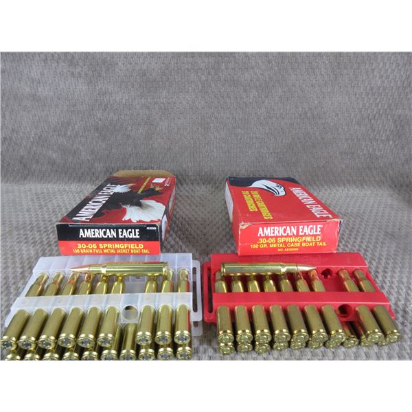 30-06, 150 gr, FMJ/BT, American Eagle - 2 Boxes of 20