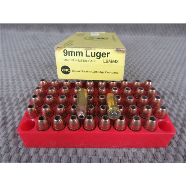 9MM Luger, 115 gr, HP, UMC - Box of 50