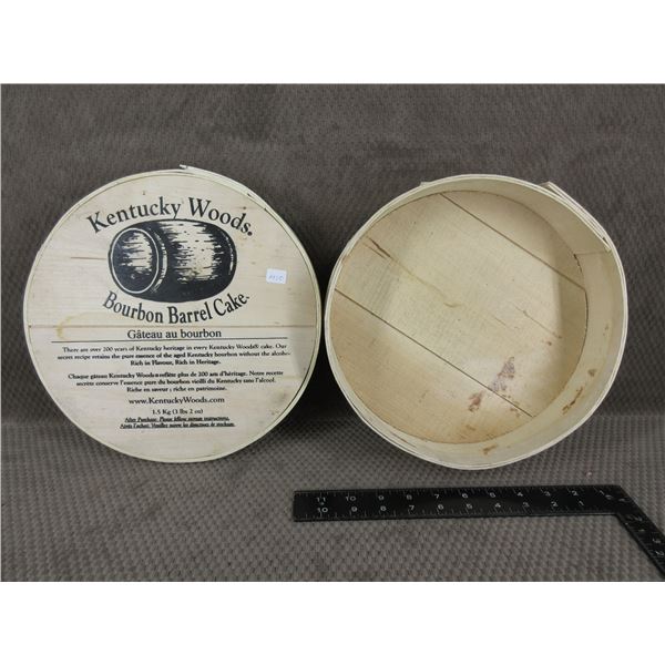 Kentucky Woods Bourbon Barrel Cake Wood Box