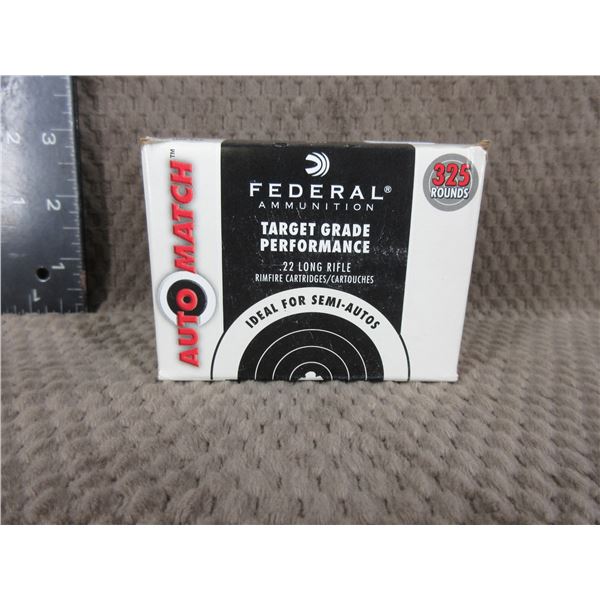 22 Long Rifle, 40 gr, Solid Federal - Box of 325 Unopened