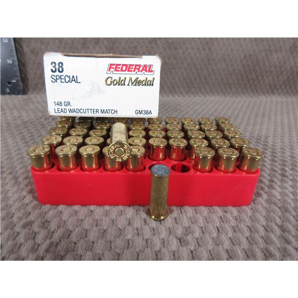 38 Special, 148 gr, Wadcutter, Federal - Box of 50