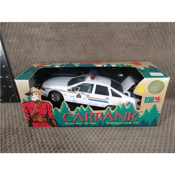 RCMP/GRC Car Bank 1-24 Scale Police Car
