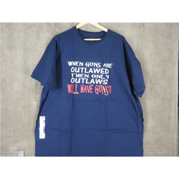NEW - T-Shirt in 3XL - When Guns Are Outlawed