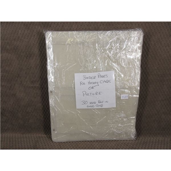 Binder Pages for Hockey Cards