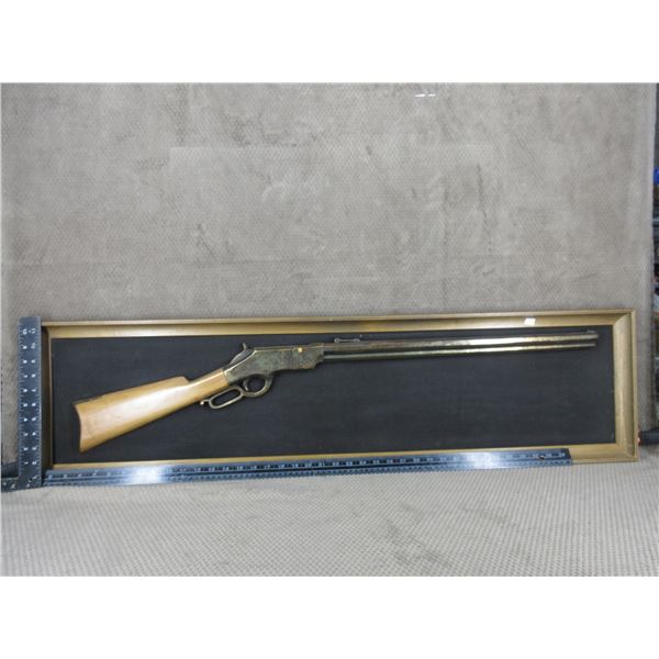 Man Cave Art of a Lever Action Gun 44 1/2" X 11 1/2 X 1 1/2