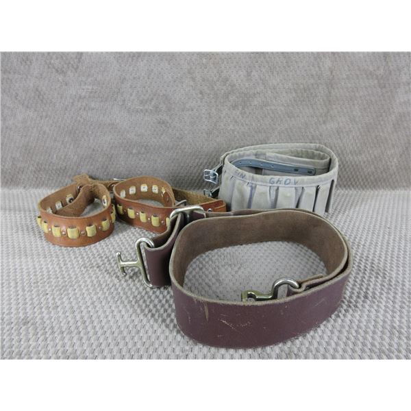 3 Belts - Kunis Belt & 2 Cartridge Belts - 12 Ga, 38 Cal