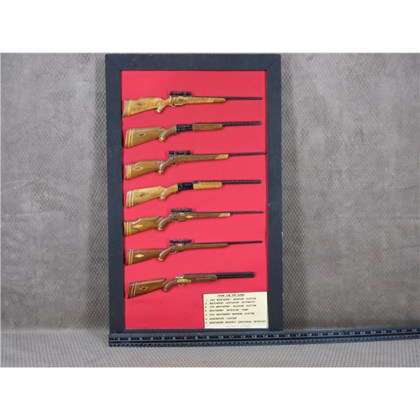 Hand Made Display of Weatherby Guns by E. Chudzik