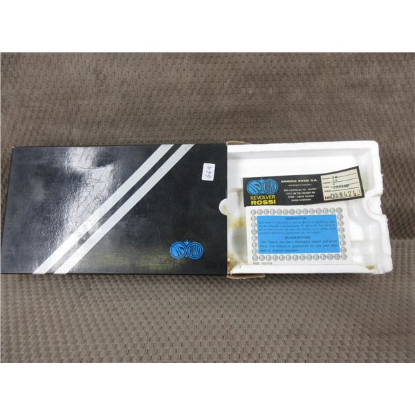 Rossi Revolver Empty Box with some papers