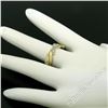 Image 3 : Antique 14kt Yellow and White Gold 0.28 ctw European Diamond Wave Eternity Band