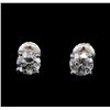 Image 1 : 1.43 ctw Diamond Stud Earrings - 14KT White Gold