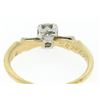 Image 5 : 14k Yellow & White Gold 0.14 ctw VS F Diamond Solitaire Engagement Ring