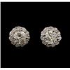 Image 1 : 1.41 ctw Diamond Earrings - 14KT White Gold