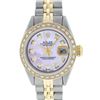 Image 2 : Rolex Ladies 2 Tone Pink MOP Diamond 26MM Oyster Perpetual Datejust Wristwatch