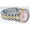 Image 6 : Rolex Ladies 2 Tone Pink MOP Diamond 26MM Oyster Perpetual Datejust Wristwatch