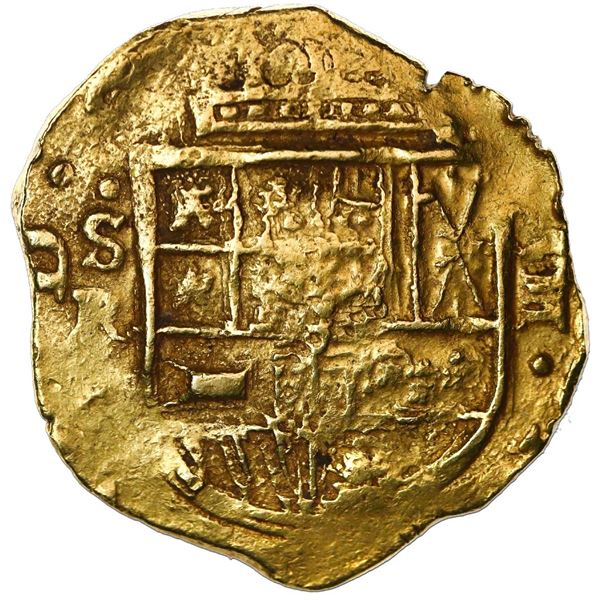 Seville, Spain, cob 8 escudos, Philip IV, assayer R.