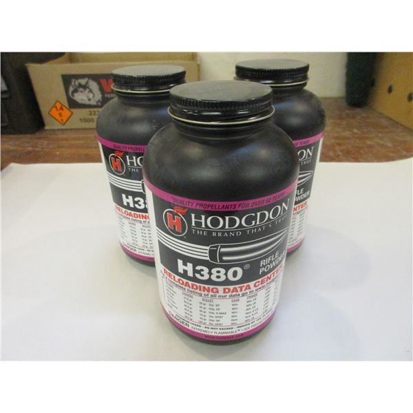 3 LBS Of Hodgeon H380 Rifle Powder